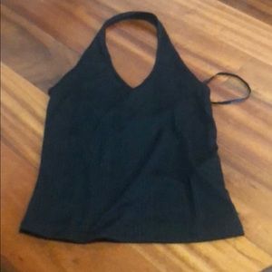 Black halter top